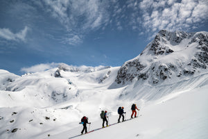 Filming the Spearhead Traverse for Mountain Skills Academy and Adventures.