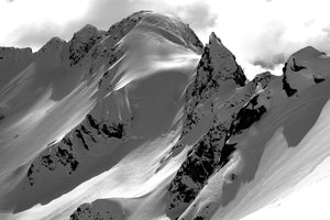 Iconic ski art for chalets. Black and white ski photography prints.