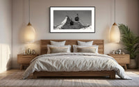 Matterhorn Moments panorama framed above a bed