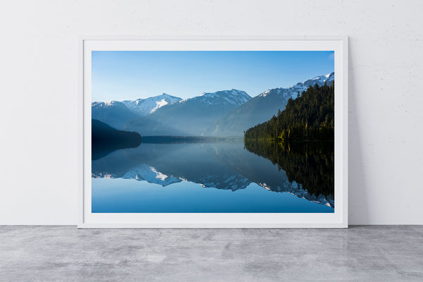 Whistler, BC - Large format print of the Coast Mountains reflecting in Cheakamus Lake