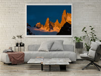 First light on the Fitz Roy Range - Mike Crane Photography